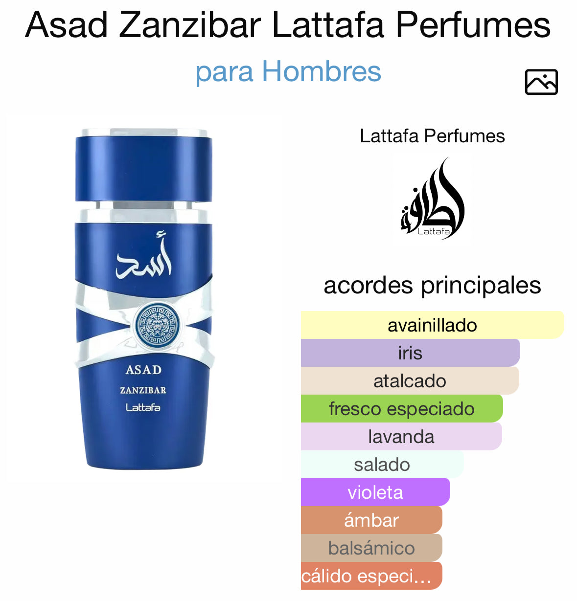 Estuche 2 piezas Hombre, Lattafa Assad EDP 100ml + Asad Azanaibar EDP 100ml